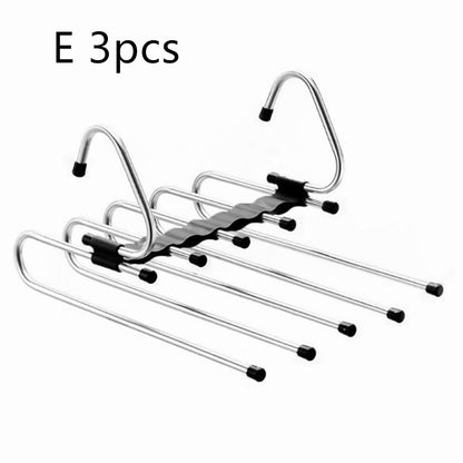 Telescopic Folding Pants Hanger Household Magic Pants Trousers Hanger Wardrobe Storage