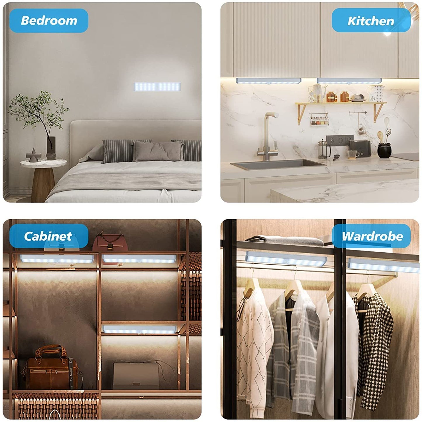 Usb Rechargeable Cabinet Nightlight Ultra-thin Wardrobe