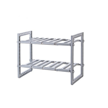 Retractable Kitchen Multi-Layer Storage Rack – Detachable Japanese-Style Floor Organizer