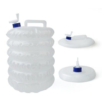 Outdoor PE Retractable Folding Bucket With Faucet