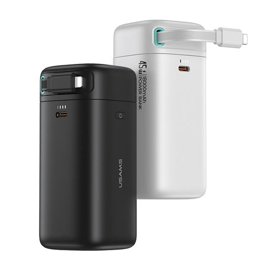 Multifunctional Dual-port Fast Charge Lightning Magnetic Holder Line Mobile Power Supply