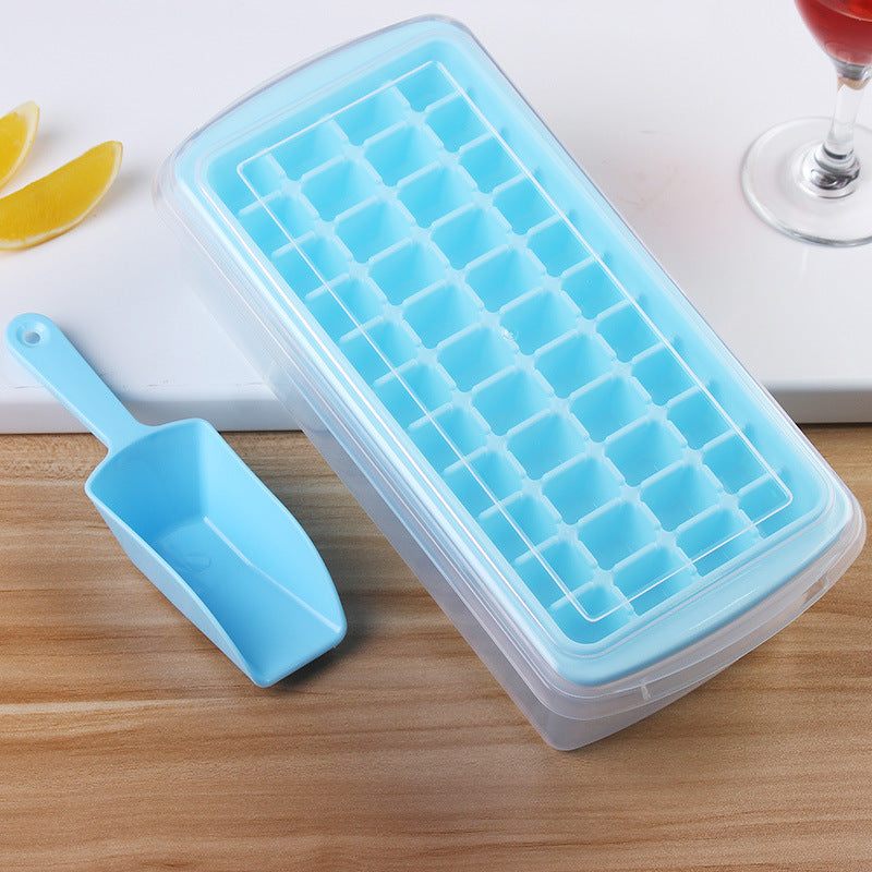 Fashionable Ice Tray with Fresh-Keeping Box and Ice Shovel – Multi-Cell Ice Maker