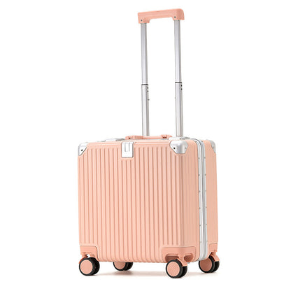 Multi-Functional 18-Inch Aluminum Frame Trolley Case - Perfect for Leisure Travel