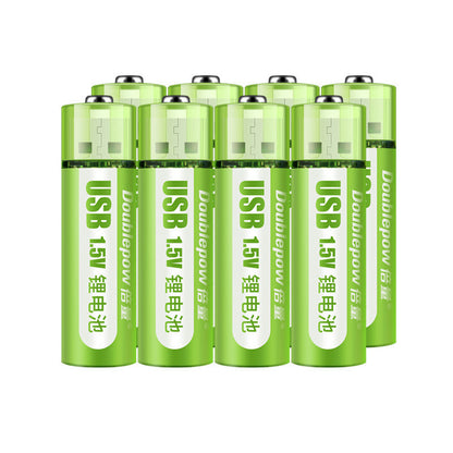 Ondaum USB Rechargeable Battery No. 5, No. 7 Lithium Battery, Large Capacity 1.5v Constant Voltage AA