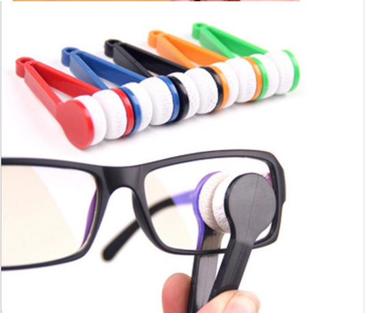 Portable Soft Glasses Lens Cleaner Fine Fiber Glasses Cleaner Brush Wiping Glasses Tool