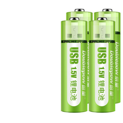 Ondaum USB Rechargeable Battery No. 5, No. 7 Lithium Battery, Large Capacity 1.5v Constant Voltage AA