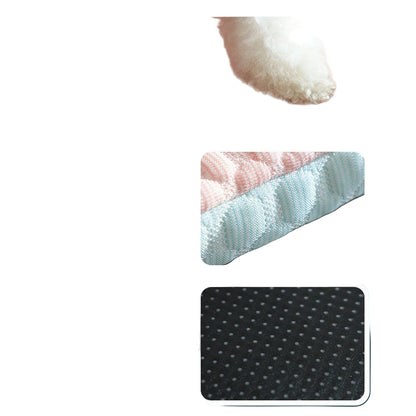 Dog season mat with features like scratch and abrasion resistance, upgrade thickening, and anti-slip plastic drip.