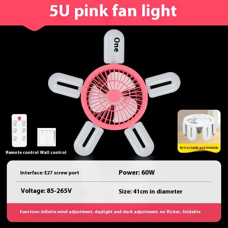 E Series Screw Fan Lamp – Smart Remote Control for Living Room and Bedroom