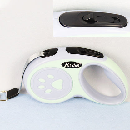 One-Click Brake Retractable Dog Walking Leash – Hand-Holding Rope