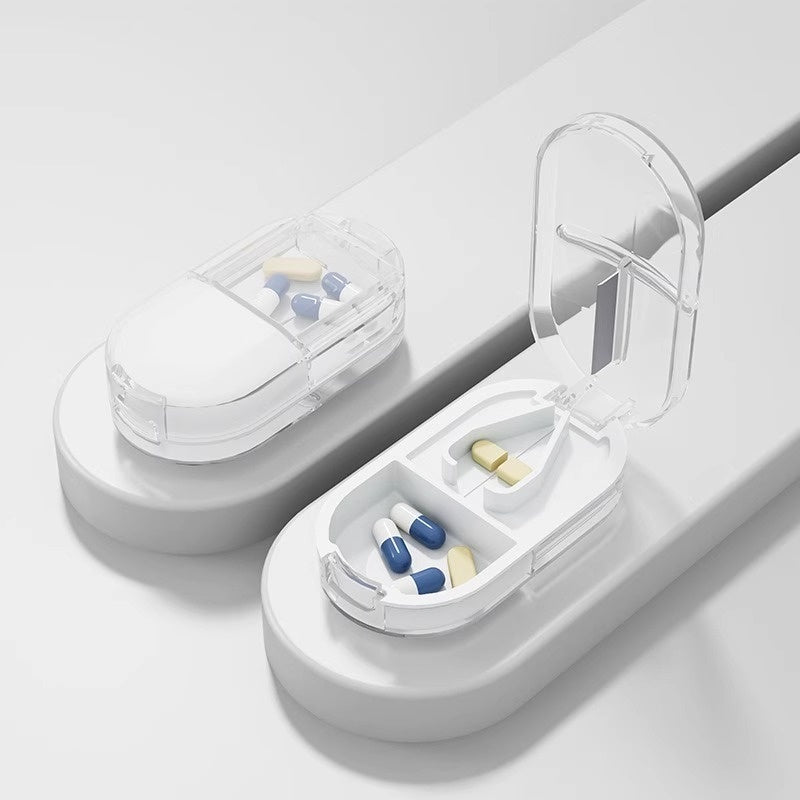 Home Portable Pill Cutter Dispenser Portable