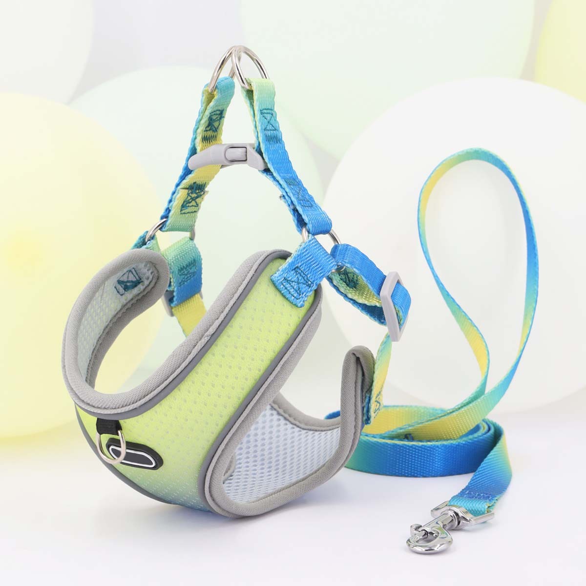 Pet Clothes Hand-Holding Rope Out Dog Chest Strap – Solid Color Walking Set