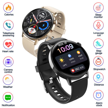Bluetooth Calling Smart Watch 132-inch Round Screen Health Sports Bracelet