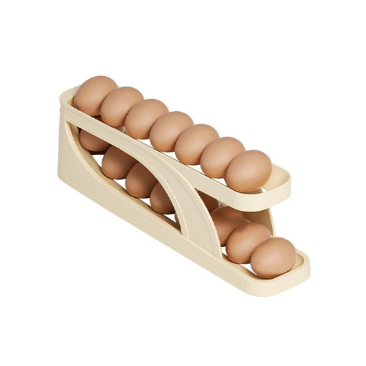 Slide-Type Refrigerator Side Door Egg Box – Simple and Modern Storage Solution