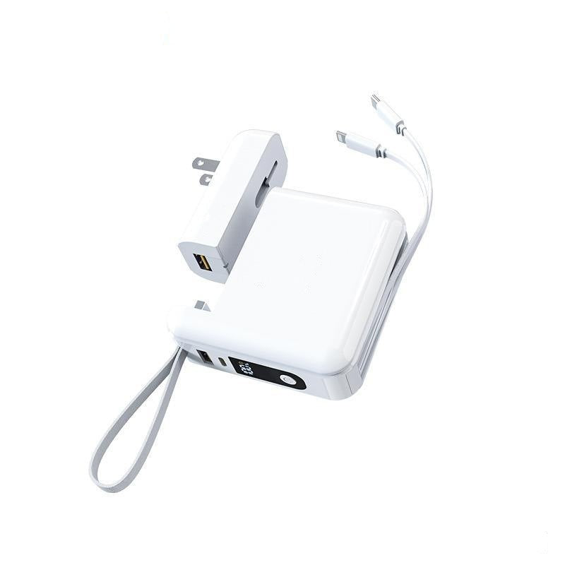 Super Fast Charge With Cable AC Plug 20000 MA Large Capacity Power Bank Wholesale Customization