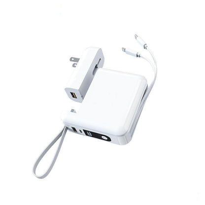 Super Fast Charge With Cable AC Plug 20000 MA Large Capacity Power Bank Wholesale Customization
