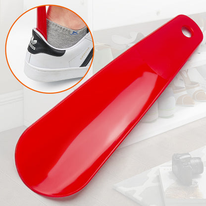 Long Handle Plastic Shoe Horn - Red