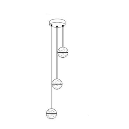 Technical drawing of a ceiling light fixture with dimensions and specifications.