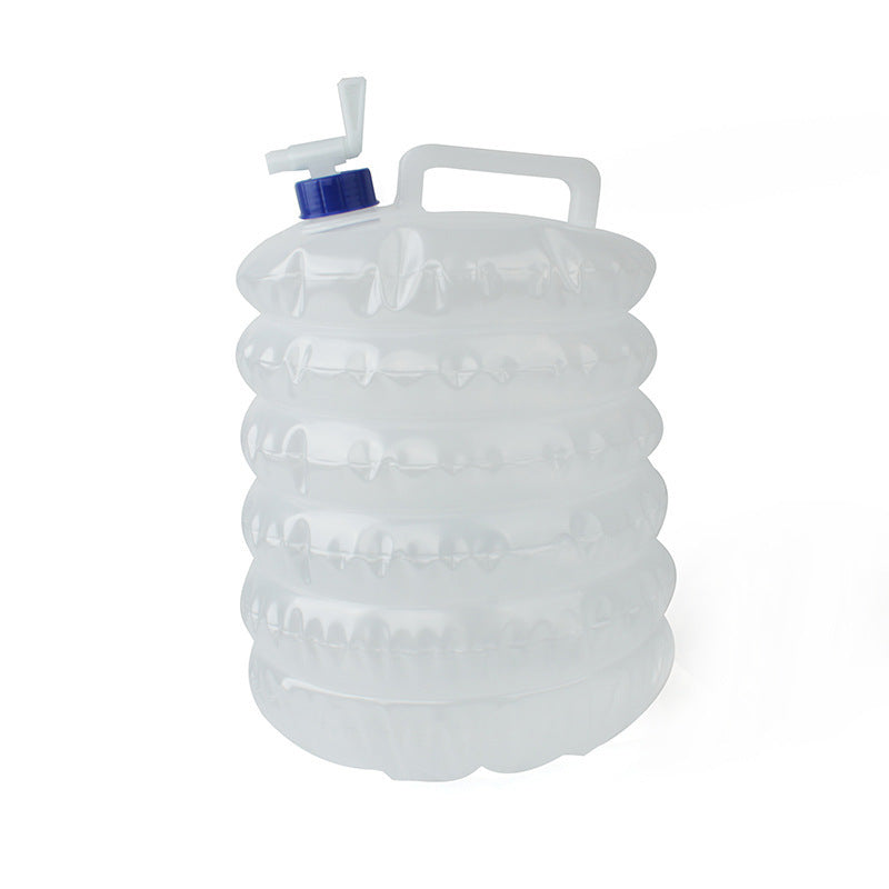 Outdoor PE Retractable Folding Bucket With Faucet