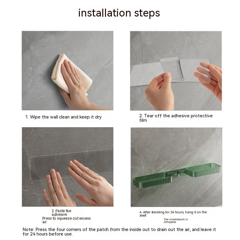 Bathroom Wall-mounted Multi-function Rotating Storage Rack