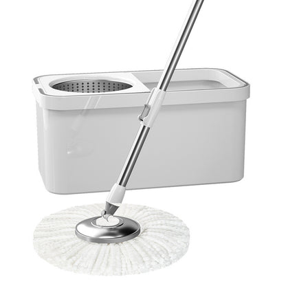 White spin mop with bucket on a white background