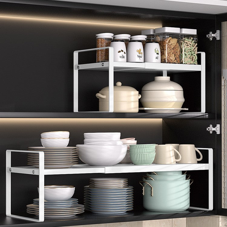 Kitchen Storage Retractable Cabinet Shelf – Multi-Purpose Detachable Organizer