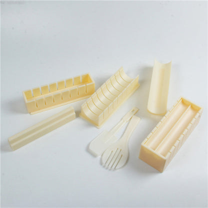 Set of silicone kitchen tools on a light gray background