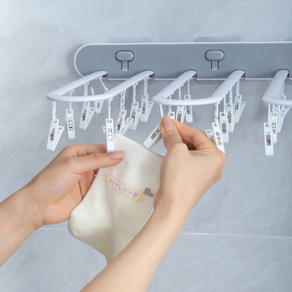 Infant And Children's Underwear Windproof Clip For Drying Socks And Cooling Folding Clothes Hanger