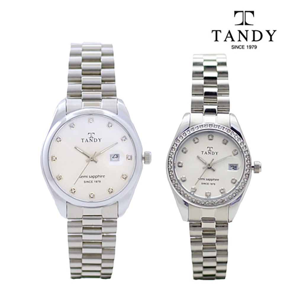 Tandy Sapphire Metal Watch TS-302 WH (Choose 1 male or female)