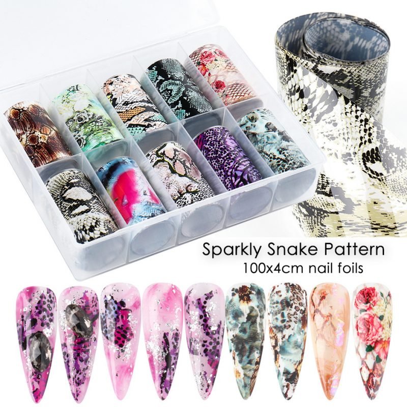 Nail Art Sticker Snake Skin Animal Grain Nail Star Paper Transfer Paper Laser Paper - Image 4