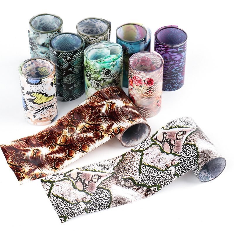 Nail Art Sticker Snake Skin Animal Grain Nail Star Paper Transfer Paper Laser Paper - Image 5