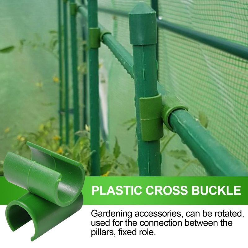 Gardening Pillar, Vine Climbing Frame, Climbing Vine, Plastic Coated Steel Pipe, Fixed Cross To Open Plant Buckle