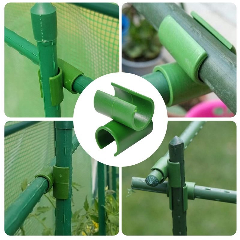 Gardening Pillar, Vine Climbing Frame, Climbing Vine, Plastic Coated Steel Pipe, Fixed Cross To Open Plant Buckle - Image 4