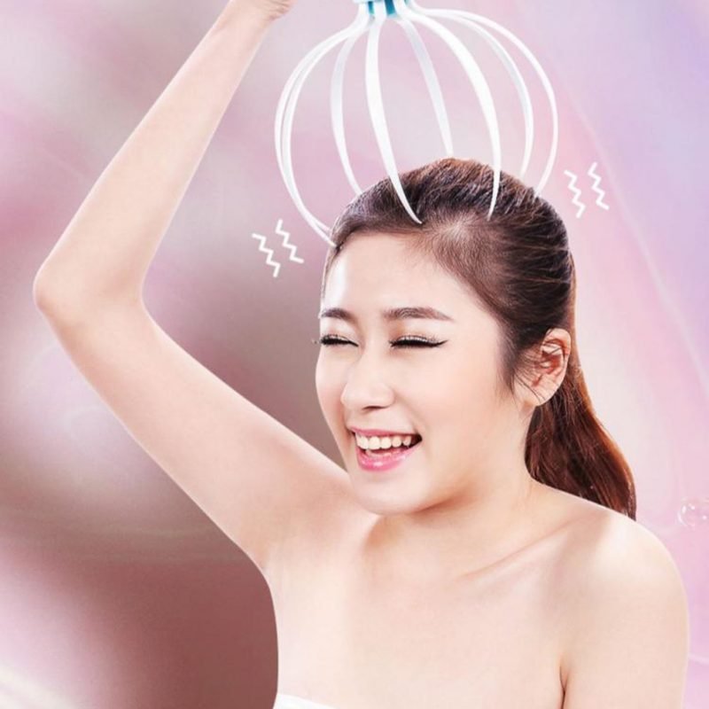 Head Scalp Massager Octopus Vibration And Refreshing Electric Massager - Image 3