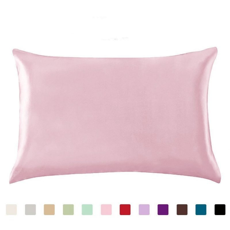 Pillowcase Satin Solid Color Simulation Silk Single Pillowcase Ice Silk Pillowcase - Image 12