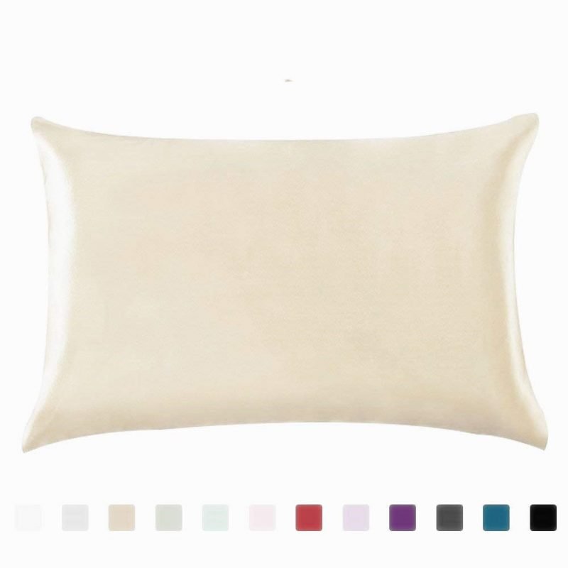 Pillowcase Satin Solid Color Simulation Silk Single Pillowcase Ice Silk Pillowcase - Image 7