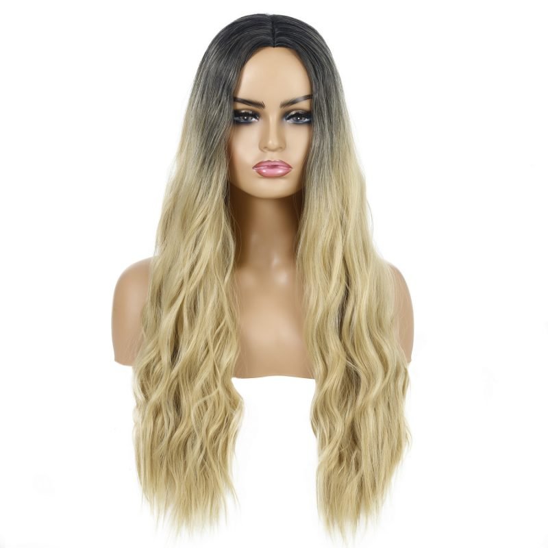 European And American Female Wigs, Wavy Curly Hair, Ladies Wig Head - Image 3