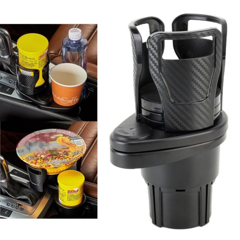 Car Drinking Bottle Holder 360 Degrees Rotatable Water Cup Holder Sunglasses Phone Organizer Storage Car Interior Accessories