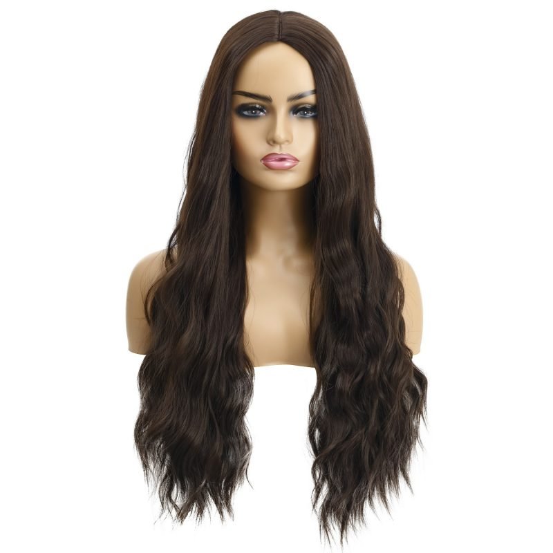 European And American Female Wigs, Wavy Curly Hair, Ladies Wig Head - Image 4