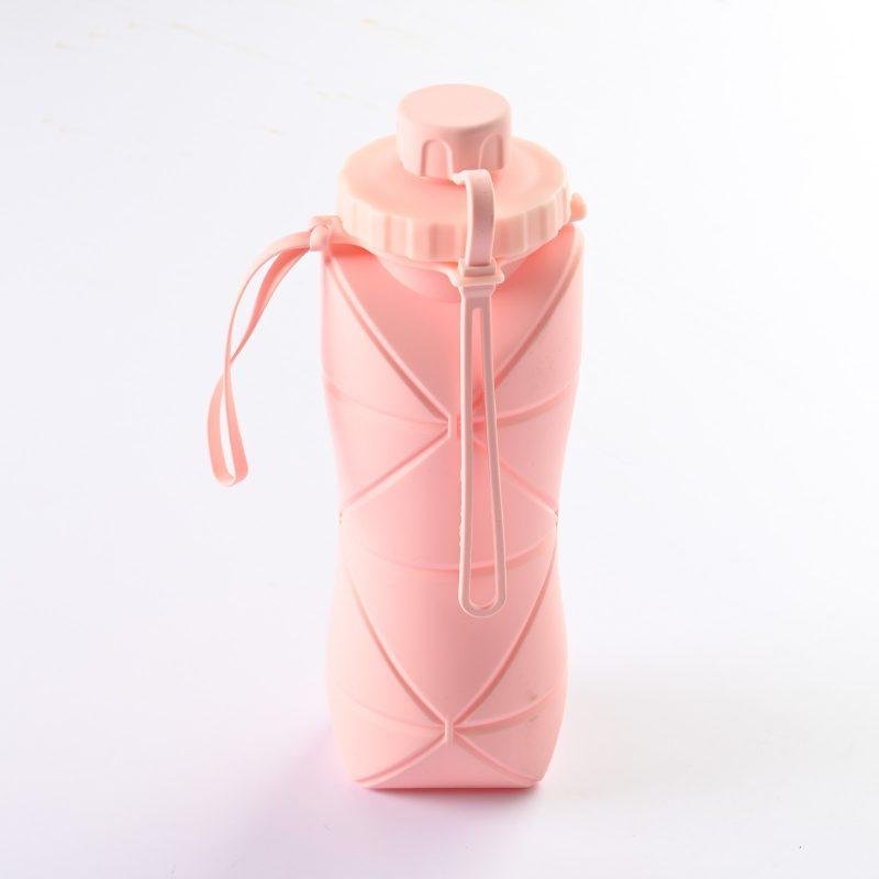 600ml Folding Silicone Water Bottle Sports Water Bottle Outdoor Travel Portable Water Cup Running Riding Camping Hiking Kettle - Image 8