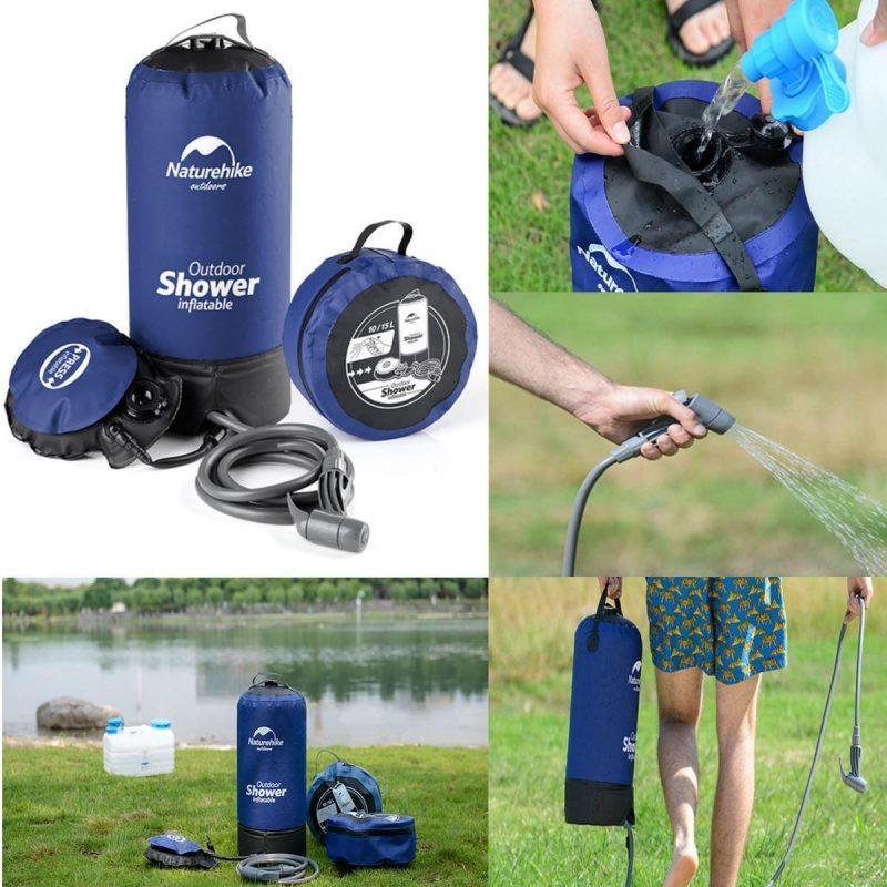 Outdoor Shower Bag Camping Folding Shower - Image 4