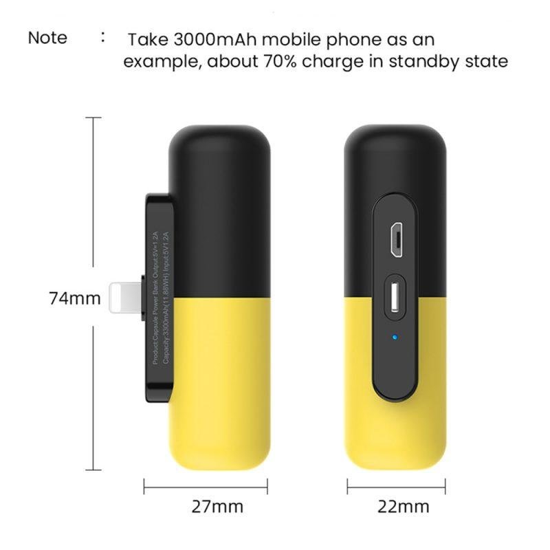 Capsule Power Bank Ultra-thin Mini Compact Wireless Portable - Image 4