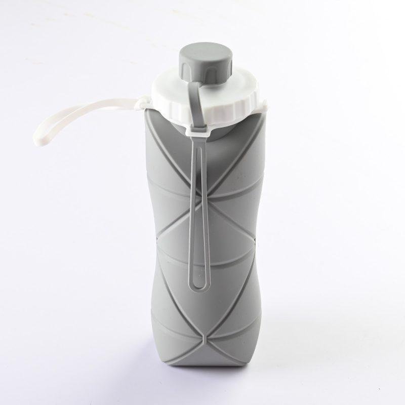 600ml Folding Silicone Water Bottle Sports Water Bottle Outdoor Travel Portable Water Cup Running Riding Camping Hiking Kettle - Image 10