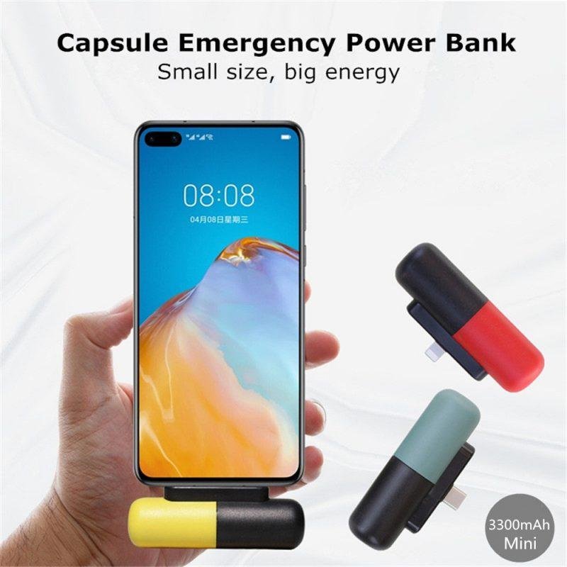 Capsule Power Bank Ultra-thin Mini Compact Wireless Portable - Image 2