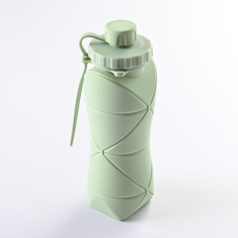 600ml Folding Silicone Water Bottle Sports Water Bottle Outdoor Travel Portable Water Cup Running Riding Camping Hiking Kettle - Image 7