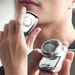 Portable Mini Travel Shaver - Rechargeable Cordless Razor for Men