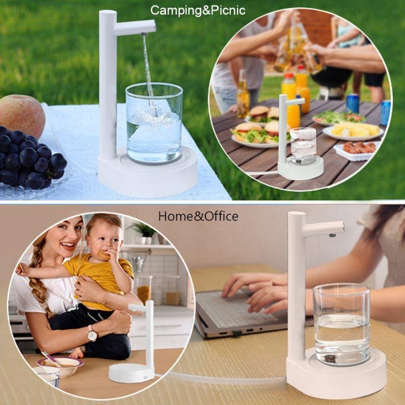 Desk Dispenser Electric Water Gallon Pump Automatic Water Bottle Pump Dispenser Rechargeable Water Pump Dispenser - Image 4