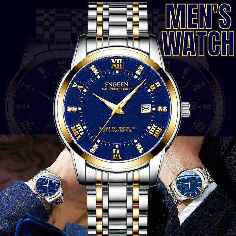 Stainless Steel Watch For MEN Quartz Luminous Classic Watches For Father Elderly - Image 4