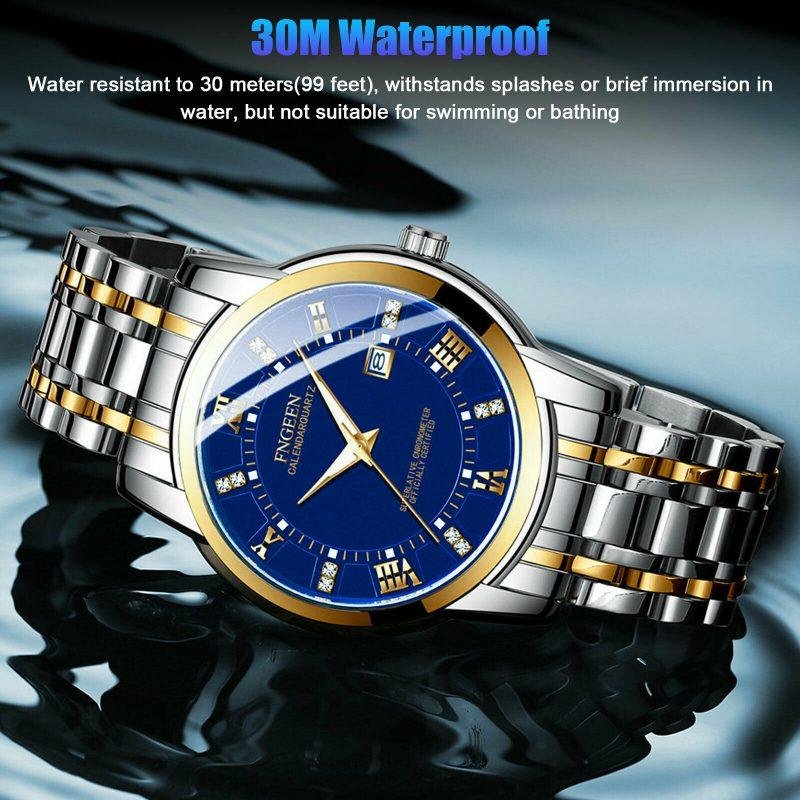 Stainless Steel Watch For MEN Quartz Luminous Classic Watches For Father Elderly - Image 2