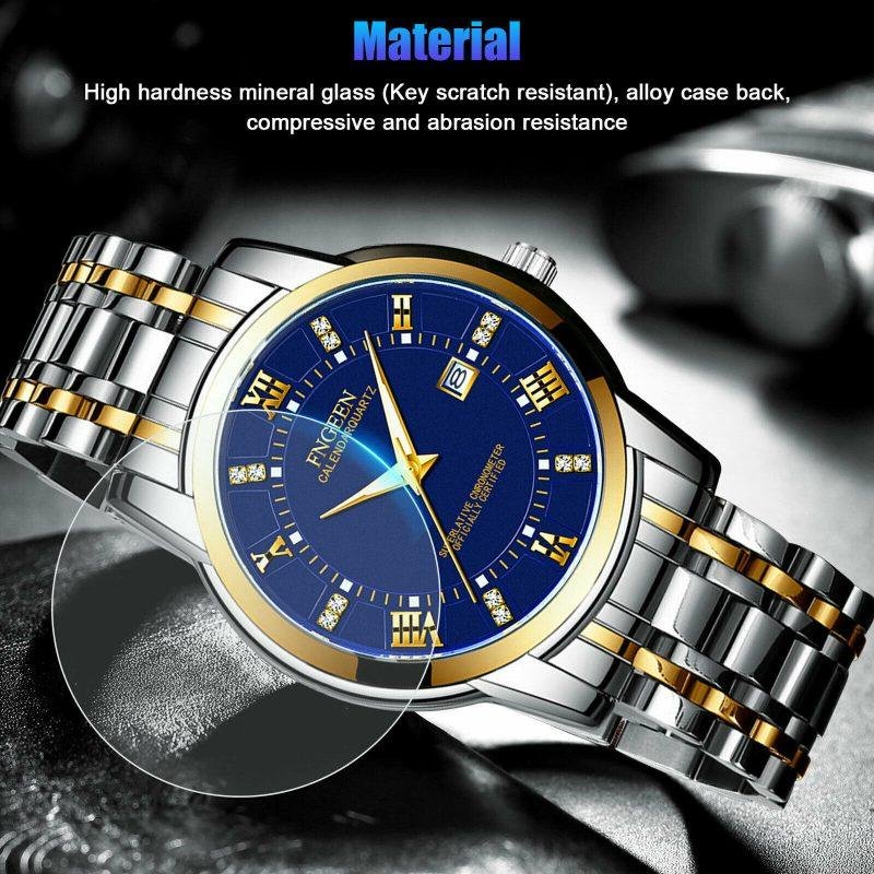 Stainless Steel Watch For MEN Quartz Luminous Classic Watches For Father Elderly - Image 9