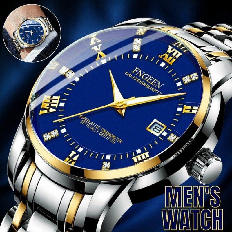 Stainless Steel Watch For MEN Quartz Luminous Classic Watches For Father Elderly - Image 3